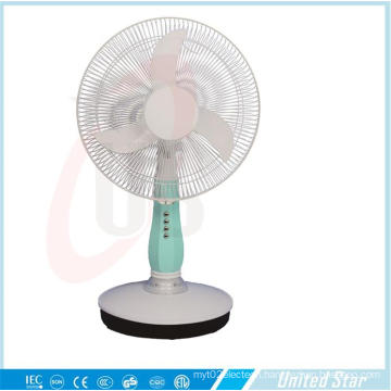 16 Inch DC/Rechargeable Table Fan with 3 Speed (USDC-403)